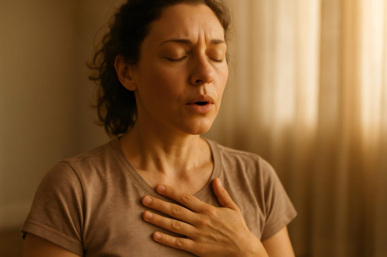 Child receiving allergy and asthma evaluation
